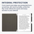 kwmobile Schutzhülle für Amazon Kindle Scribe 11" (2025) Hülle - eReader Case aus Kunstleder mit Auto Sleep Funktion - Pusteblume Love
