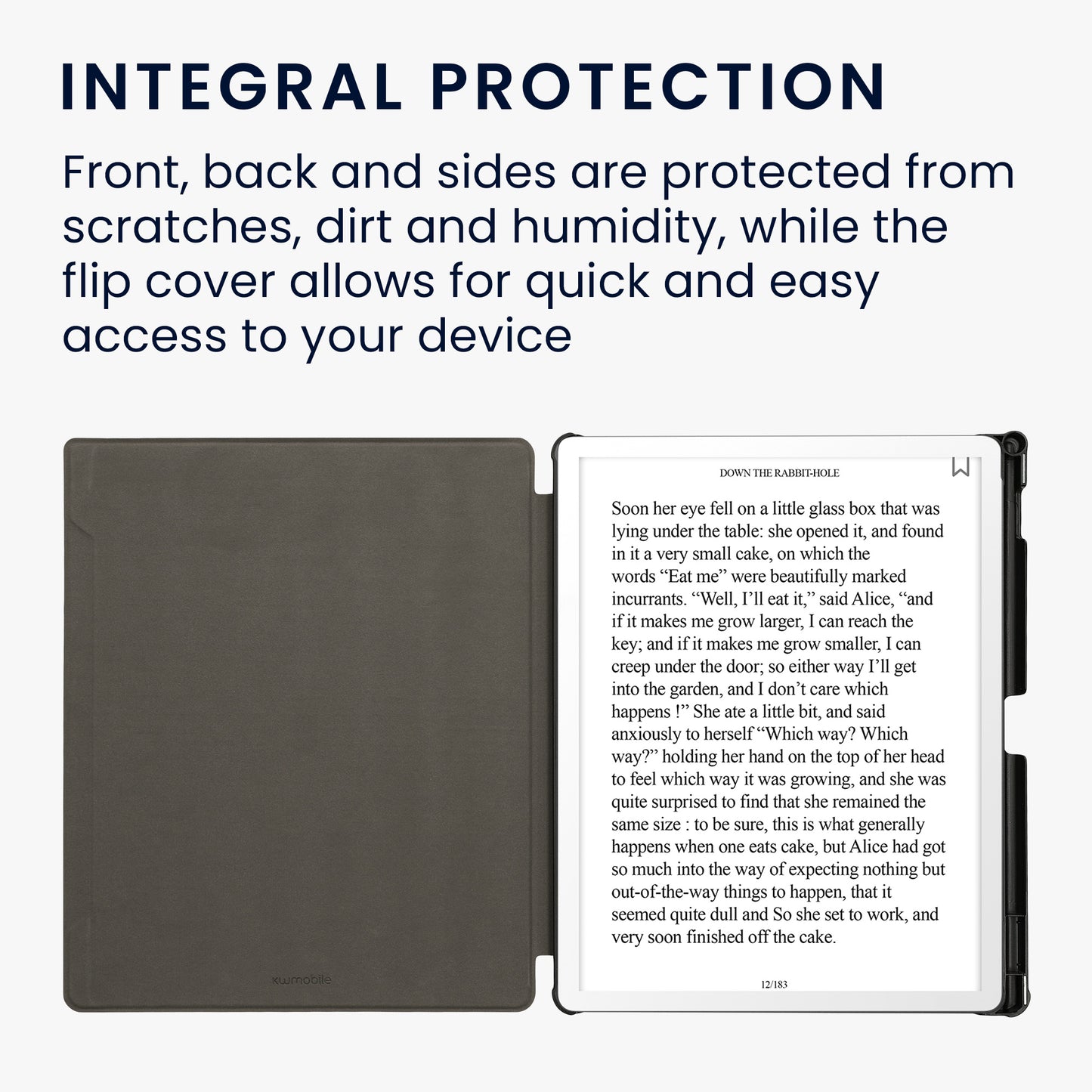 kwmobile Schutzhülle für Amazon Kindle Scribe 11" (2025) Hülle - eReader Case aus Kunstleder mit Auto Sleep Funktion - Pusteblume Love