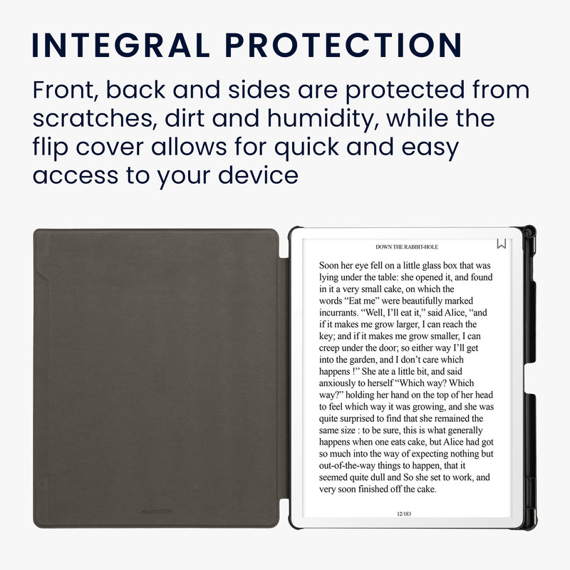 kwmobile Schutzhülle für Amazon Kindle Scribe 11" (2025) Hülle - eReader Case aus Kunstleder mit Auto Sleep Funktion - Pusteblume Love