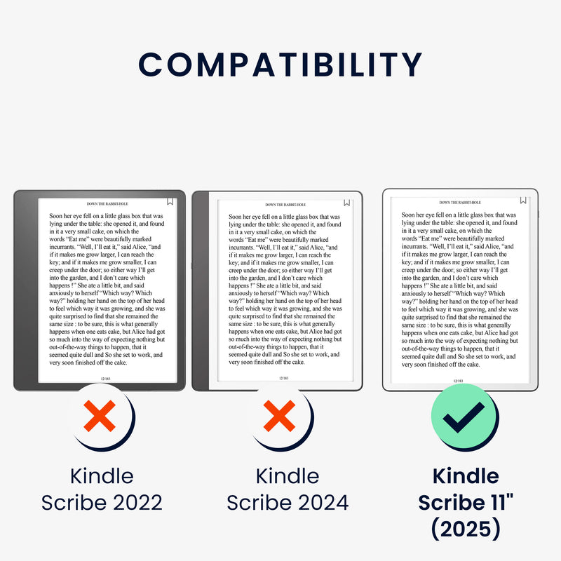 kwmobile Schutzhülle für Amazon Kindle Scribe 11" (2025) Hülle - eReader Case aus Kunstleder mit Auto Sleep Funktion - Pusteblume Love
