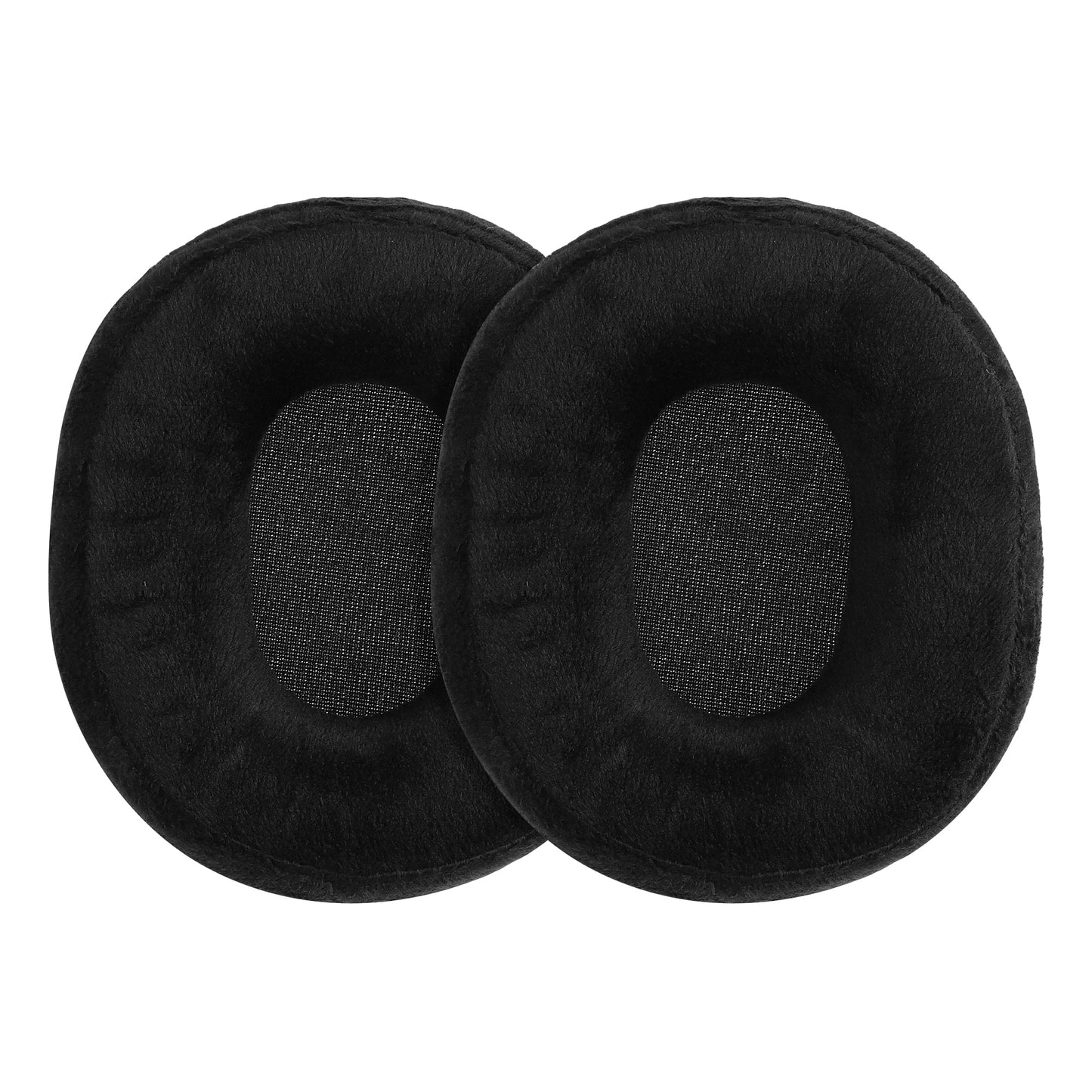 kwmobile 2x Velours Ohr Polster für AudioTechnica ATH M20x BT Ohrpolster - Ersatz Ohrpolster - Kopfhörer Ersatzteile - Kopfhörer Ersatzpolster für Over Ear Headphones Schwarz  