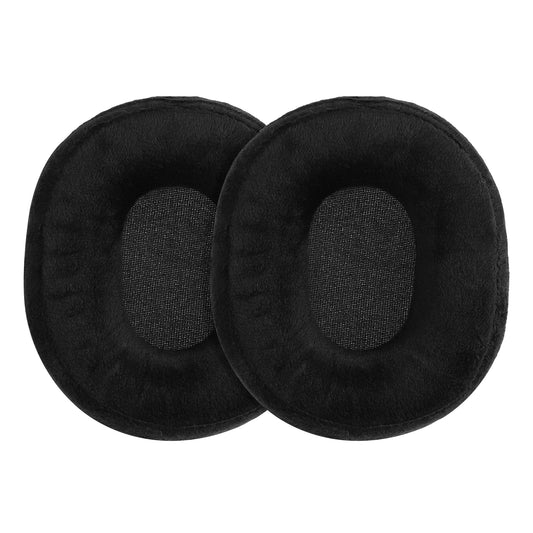 kwmobile 2x Velours Ohr Polster für AudioTechnica ATH M20x BT Ohrpolster - Ersatz Ohrpolster - Kopfhörer Ersatzteile - Kopfhörer Ersatzpolster für Over Ear Headphones Schwarz  