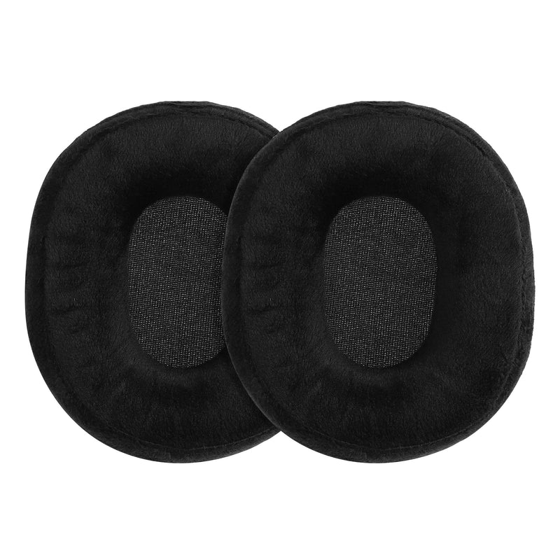 kwmobile 2x Velours Ohr Polster für AudioTechnica ATH M20x BT Ohrpolster - Ersatz Ohrpolster - Kopfhörer Ersatzteile - Kopfhörer Ersatzpolster für Over Ear Headphones Schwarz  