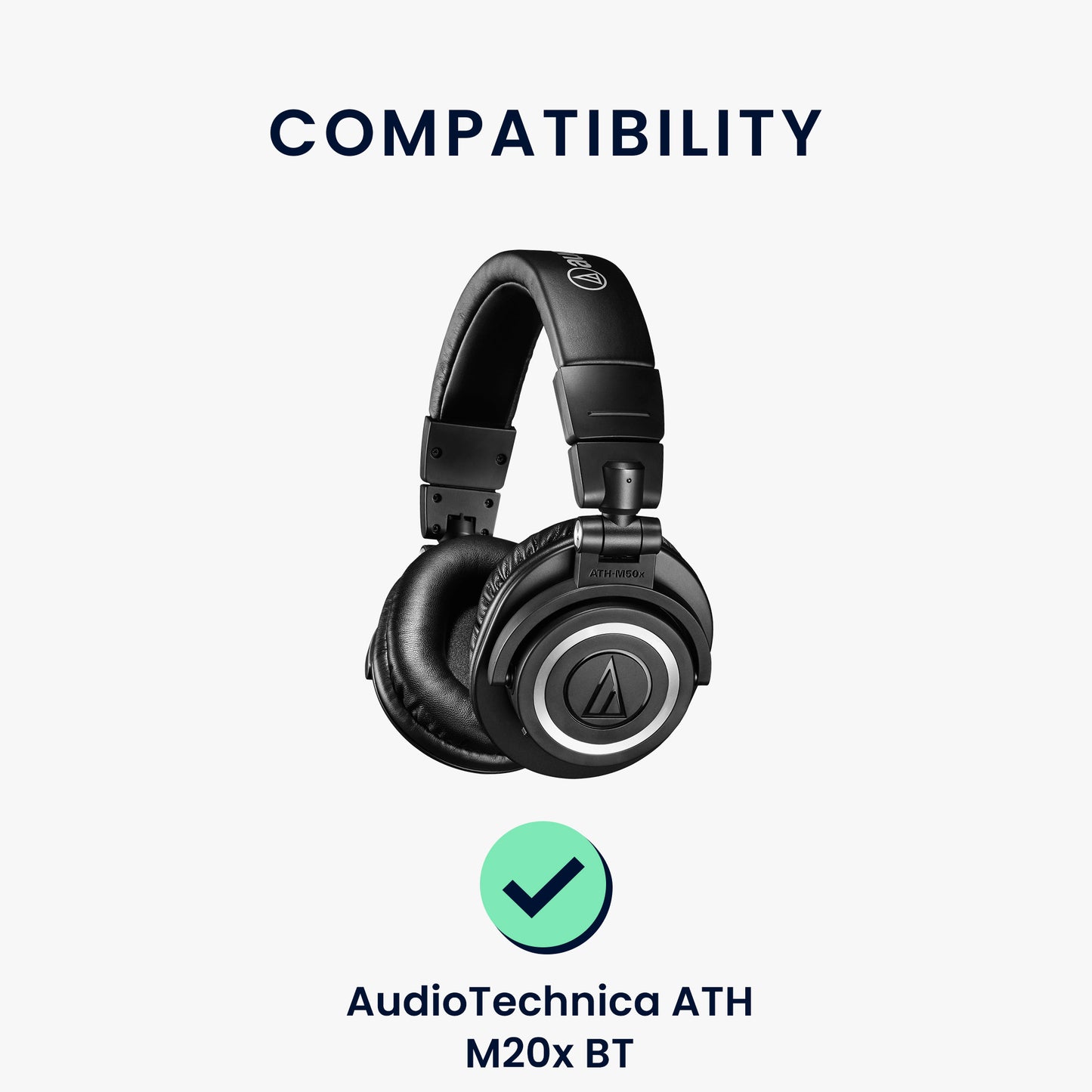 kwmobile Ohr Polster für AudioTechnica ATH M20x BT Ohrpolster Ersatz Ohrpolster Kopfhörer Ersatzteile Kopfhörer Ersatzpolster für Over Ear Headphones