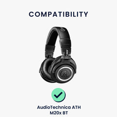 kwmobile Ohr Polster für AudioTechnica ATH M20x BT Ohrpolster Ersatz Ohrpolster Kopfhörer Ersatzteile Kopfhörer