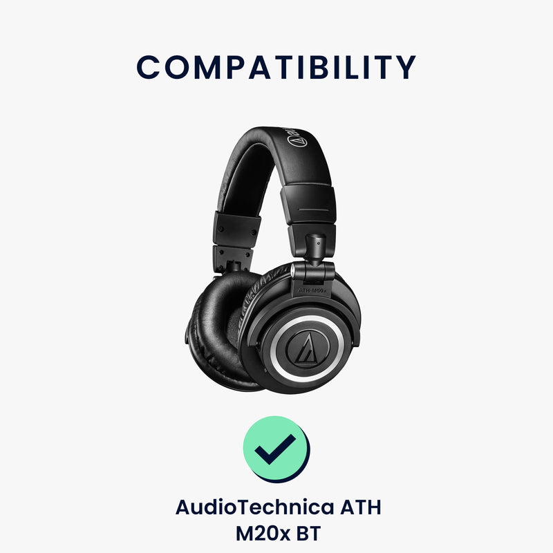 kwmobile Ohr Polster für AudioTechnica ATH M20x BT Ohrpolster Ersatz Ohrpolster Kopfhörer Ersatzteile Kopfhörer Ersatzpolster für Over Ear Headphones