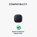 kwmobile Hülle kompatibel mit Anker Soundcore Liberty 4 NC Hülle - Kopfhörer Case - TPU Cover - Schutzhülle
