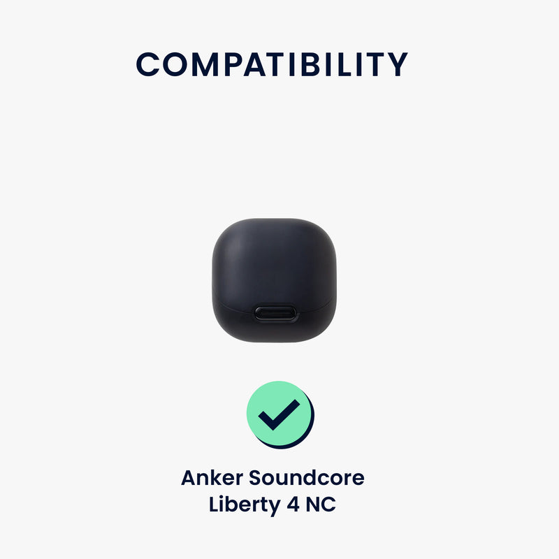 kwmobile Hülle kompatibel mit Anker Soundcore Liberty 4 NC Hülle - Kopfhörer Case - TPU Cover - Schutzhülle