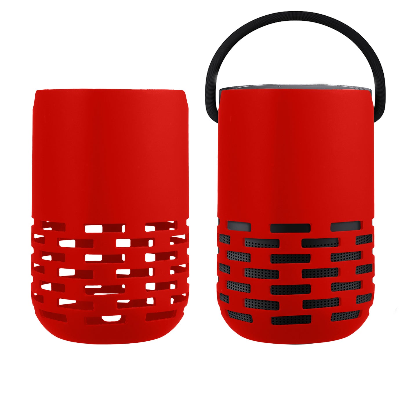 kwmobile Silikon Hülle kompatibel mit Bose Portable Home Speaker - Schutzhülle für Mini Speaker - Cover Bluetooth Lautsprecher Rot Rot  