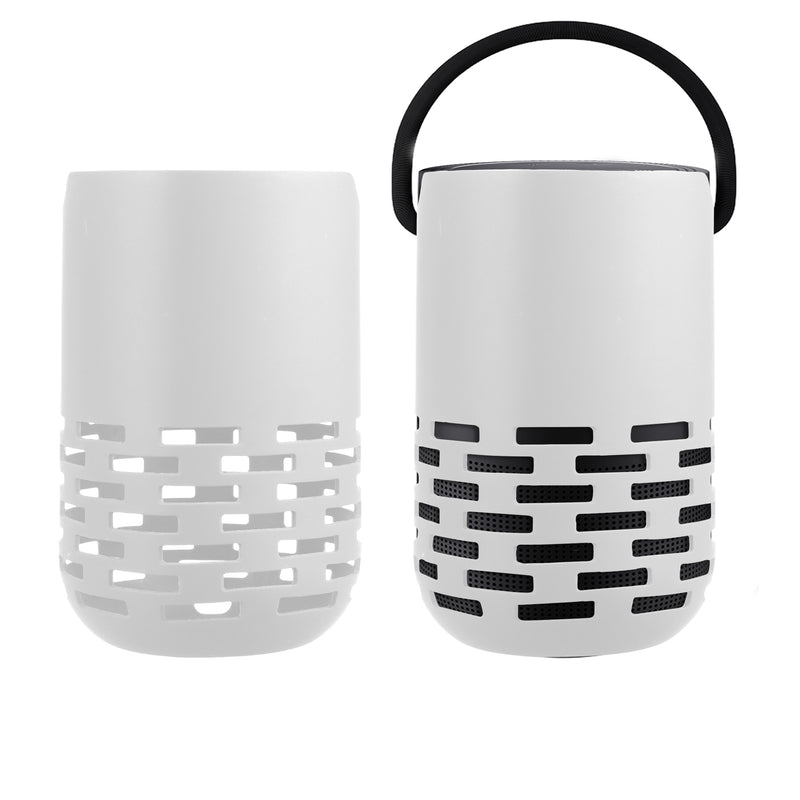 kwmobile Silikon Hülle kompatibel mit Bose Portable Home Speaker - Schutzhülle für Mini Speaker - Cover Bluetooth Lautsprecher Weiß Weiß  