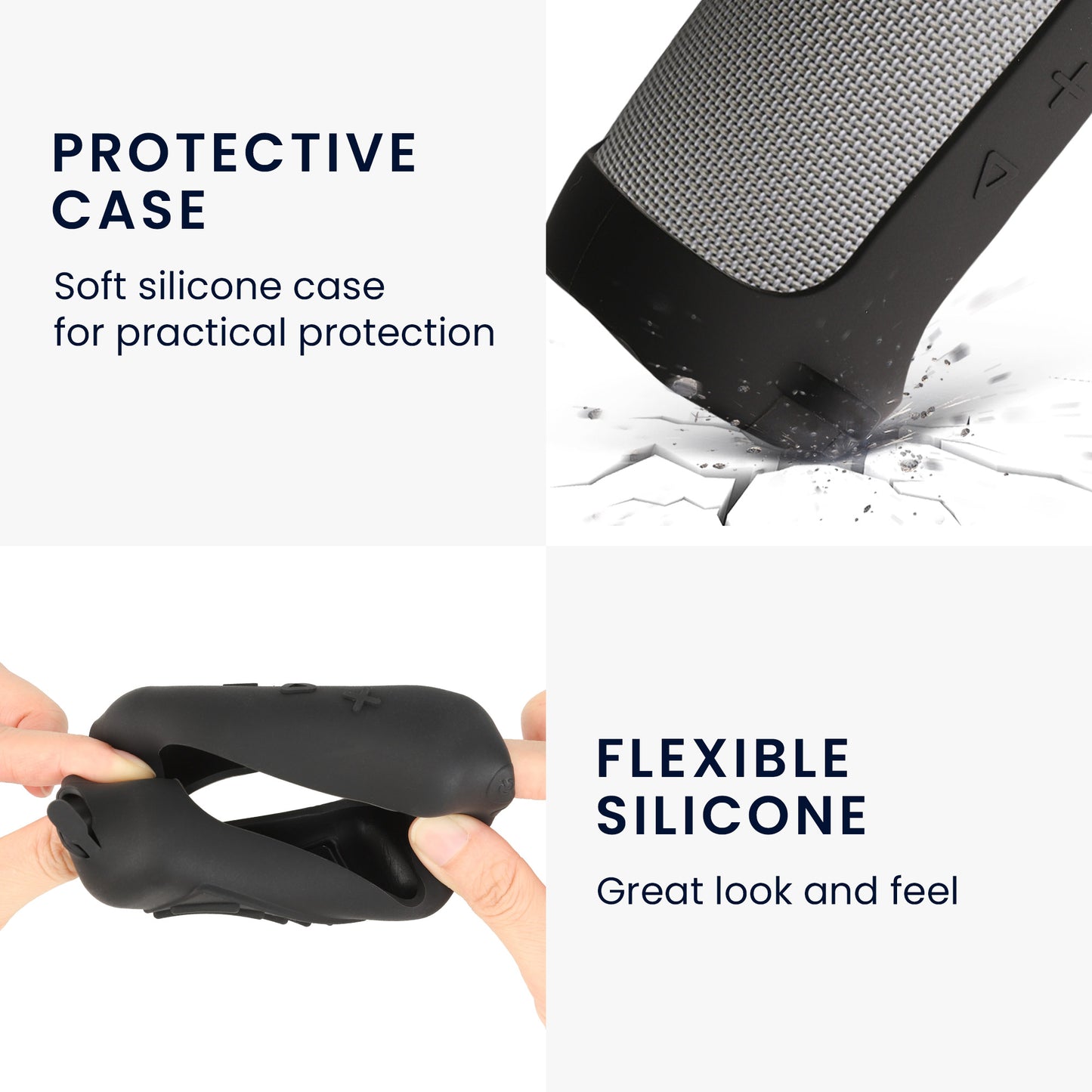 kwmobile Hülle kompatibel mit JBL Flip 6 / Flip 5 Schutzhülle für Mini Speaker Cover Bluetooth Lautsprecher