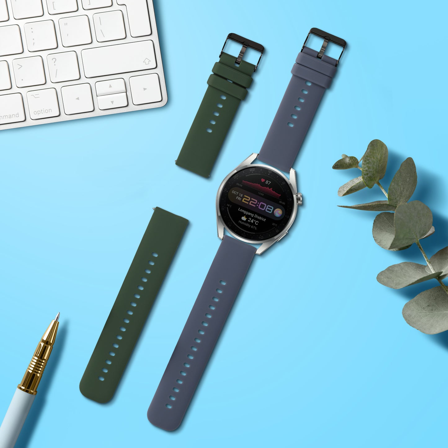 2x Armband für Huawei Watch 4 Pro / Watch 4 / Watch 3 Pro / Watch 3
