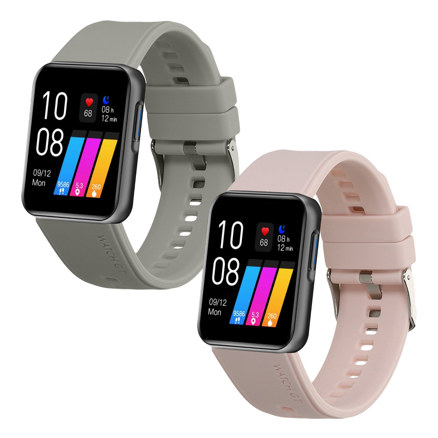 kwmobile Uhrenarmband für GRV 22mm Smartwatch Armband Fitnesstracker Band Set Ersatzarmband Smartwatch