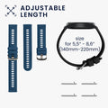 kwmobile Uhrenarmband für Popglory P66 22mm Armband Fitnesstracker Band Set Ersatzarmband Smartwatch
