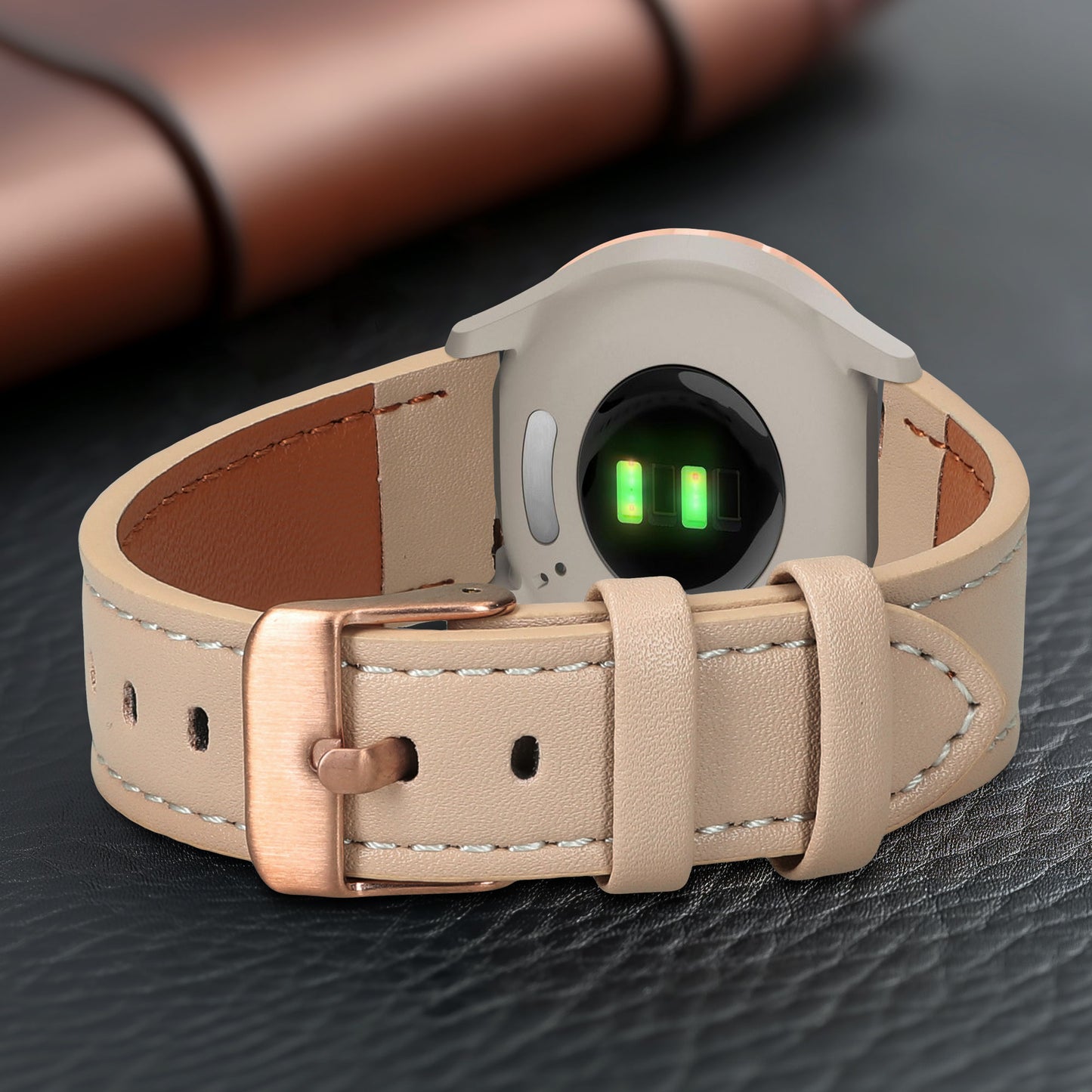 Leder Armband für Garmin vivomove 3S / vivoactive 4S