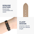 Leder Armband für Garmin vivomove 3S / vivoactive 4S
