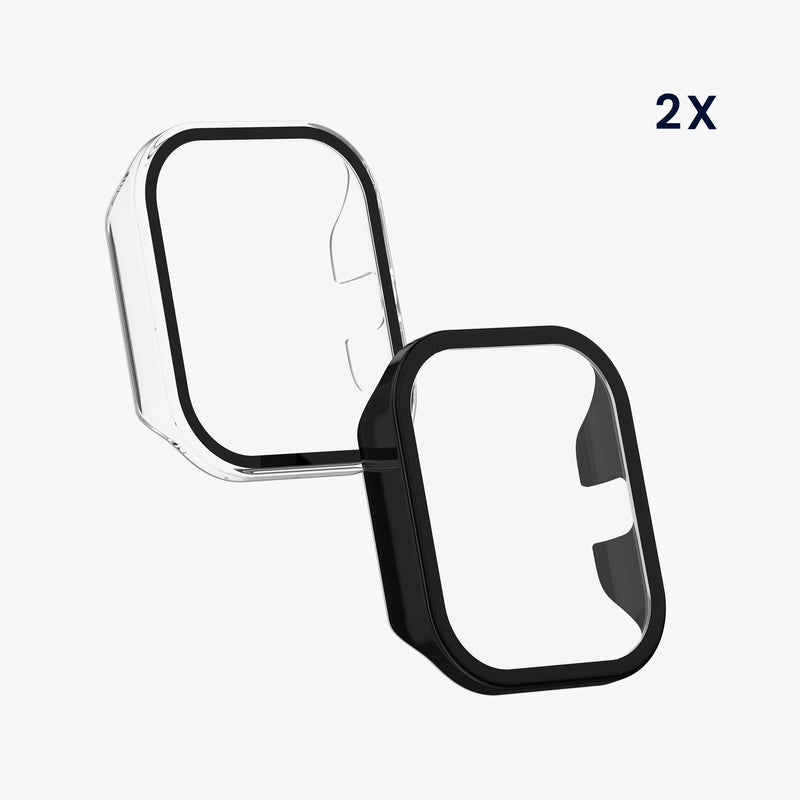 kwmobile Glas Hülle für Haylou GST Lite / LS13 Schutzhülle Fullbody Fitnesstracker Case Set