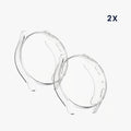 kwmobile Silikon Hülle für Samsung Galaxy Watch 6 40mm Schutzhülle Fullbody Display Cover Set