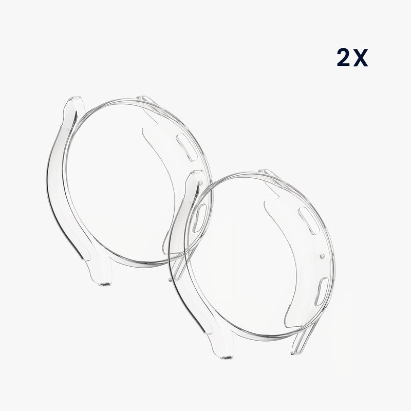 kwmobile Silikon Hülle für Samsung Galaxy Watch 6 40mm Schutzhülle Fullbody Display Cover Set