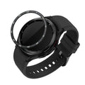 kwmobile Schutzring kompatibel mit Samsung Galaxy Watch 6 Classic 43mm Fitnesstracker - Bezel Ring Lünette in Schwarz Silber Schwarz  