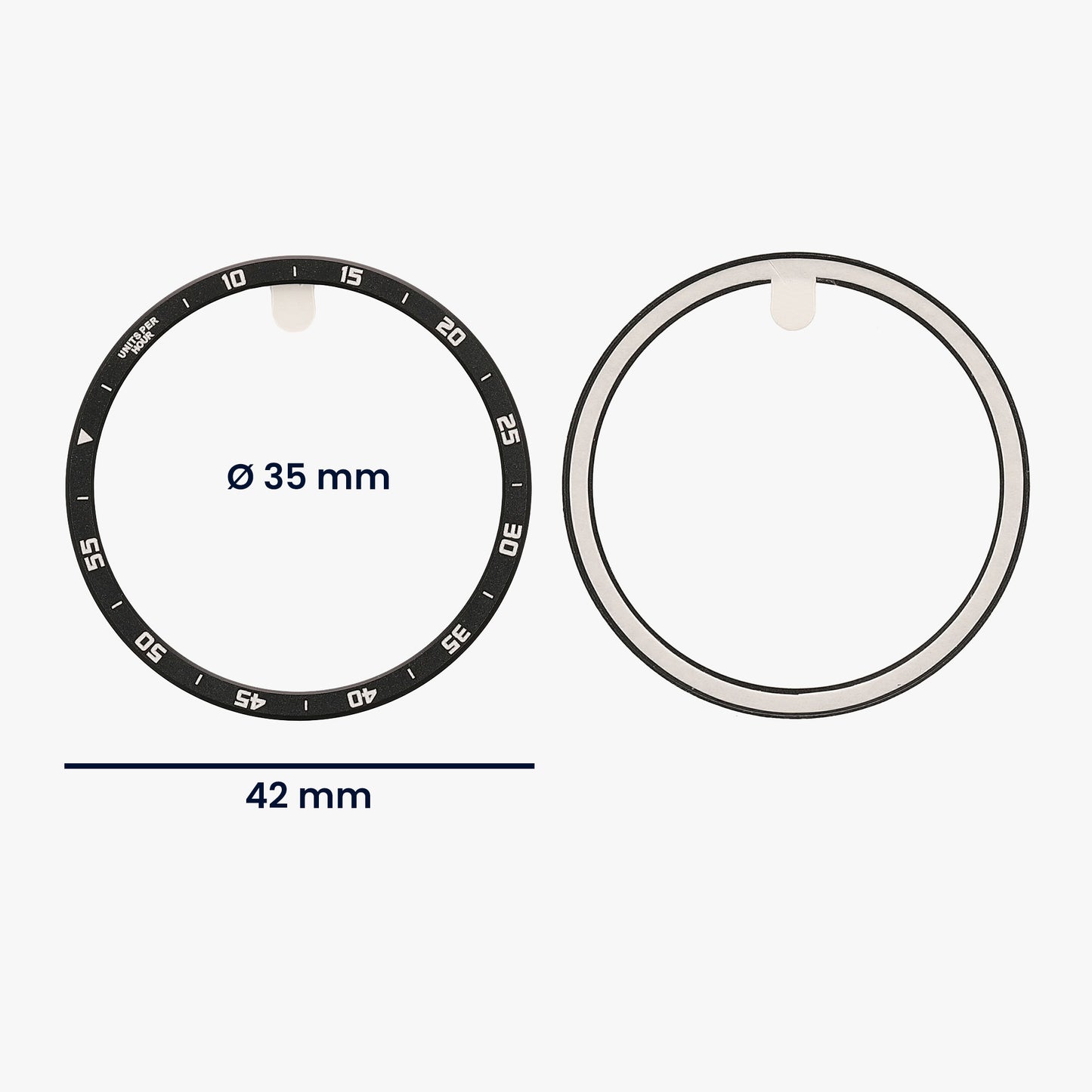 kwmobile Schutzring kompatibel mit Samsung Galaxy Watch 6 Classic 43mm Fitnesstracker
