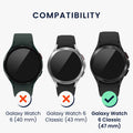 kwmobile Schutzring kompatibel mit Samsung Galaxy Watch 6 Classic 47mm Fitnesstracker