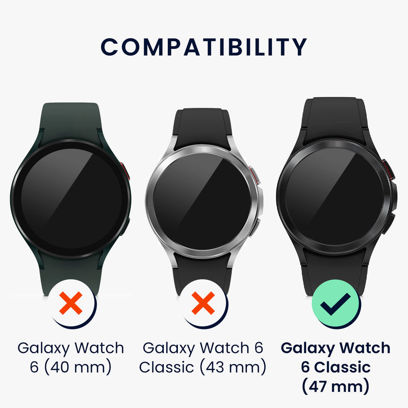 kwmobile Schutzring kompatibel mit Samsung Galaxy Watch 6 Classic 47mm Fitnesstracker