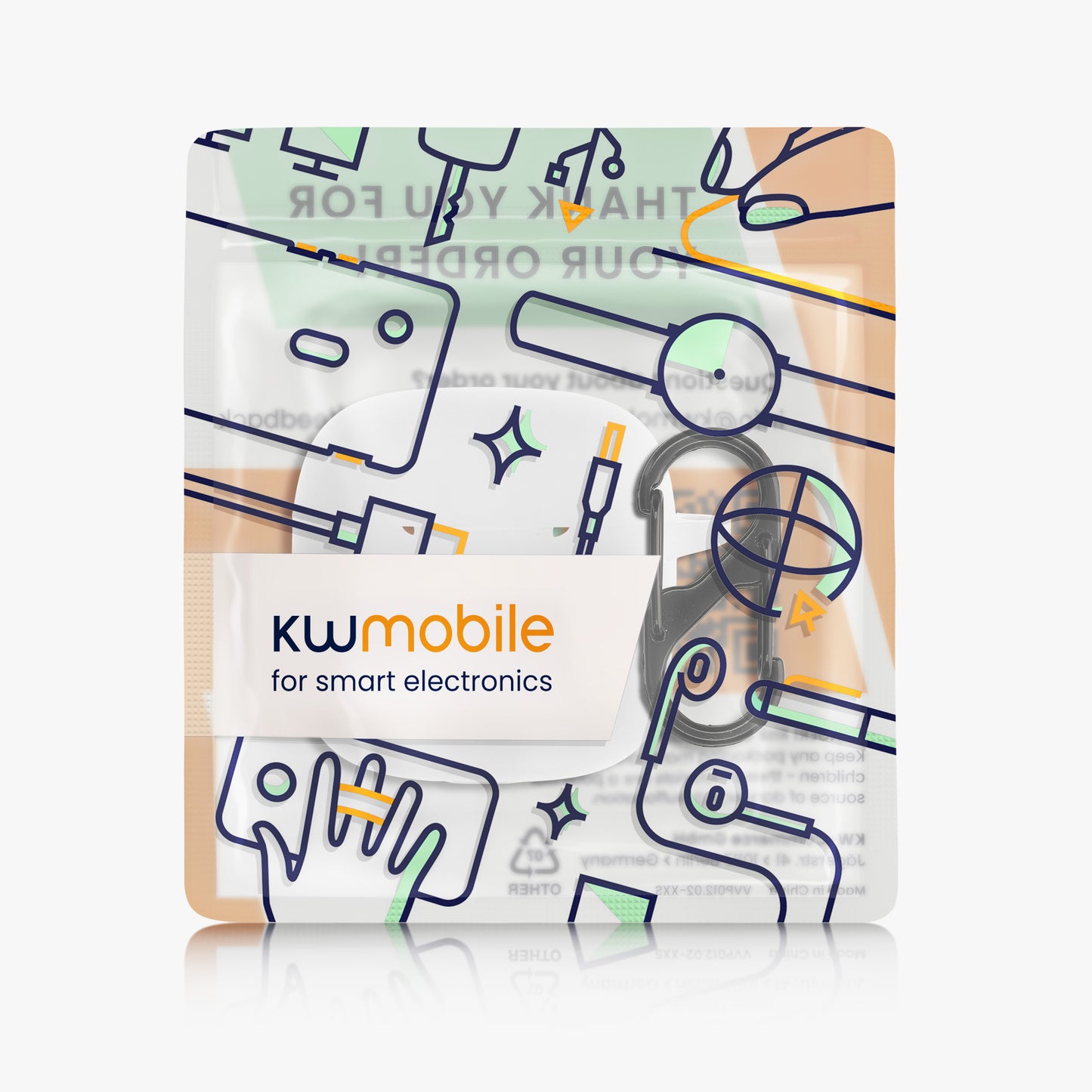 kwmobile Hülle kompatibel mit Huawei FreeBuds SE2 Hülle - Kopfhörer Case - TPU Cover - Schutzhülle