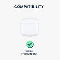 kwmobile Hülle kompatibel mit Huawei FreeBuds SE2 Hülle - Kopfhörer Case - TPU Cover - Schutzhülle