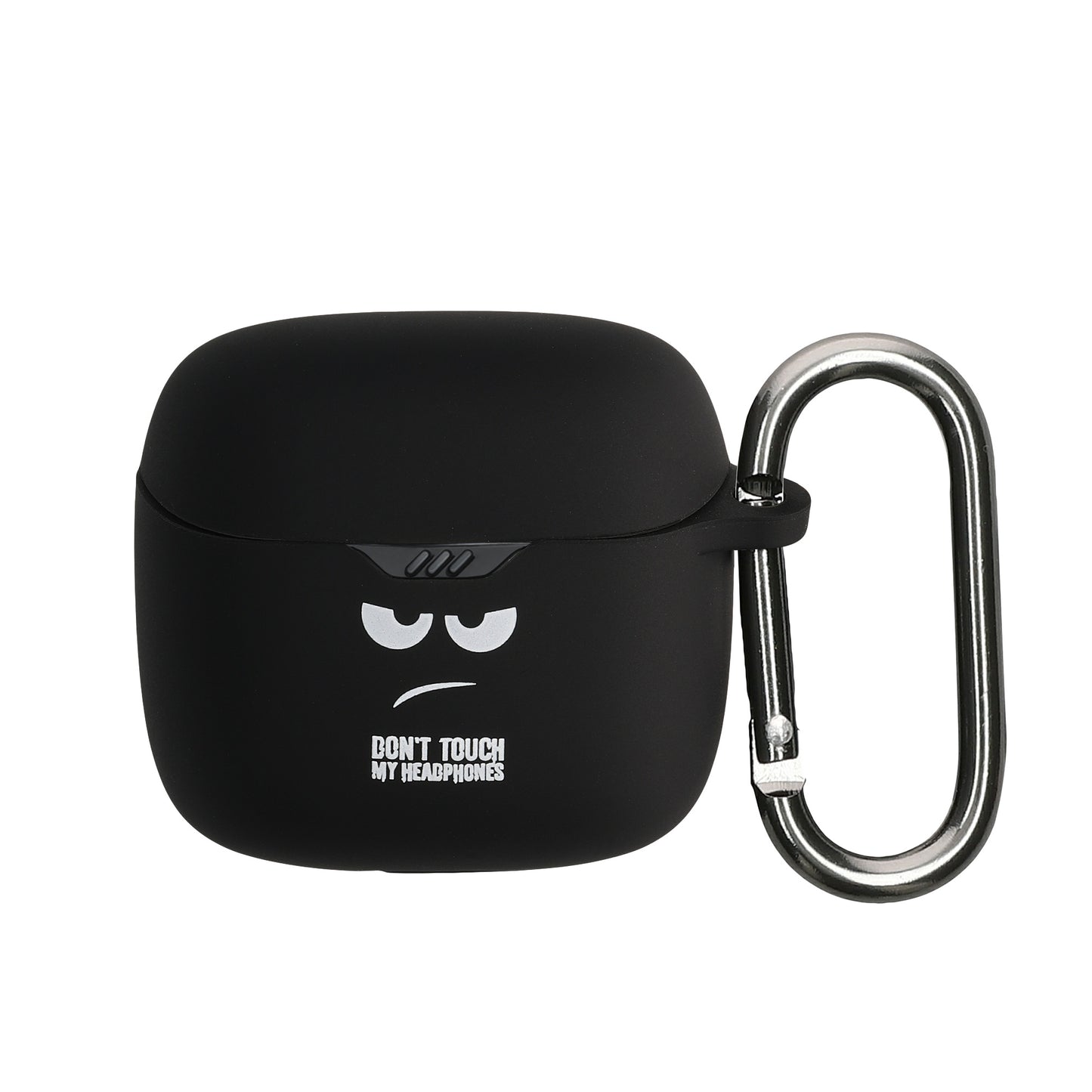 kwmobile Hülle kompatibel mit JBL Tune Flex Hülle - Silikon Kopfhörer Schutzhülle Case Cover Weiß Schwarz Schwarz Weiß  [dsg01]