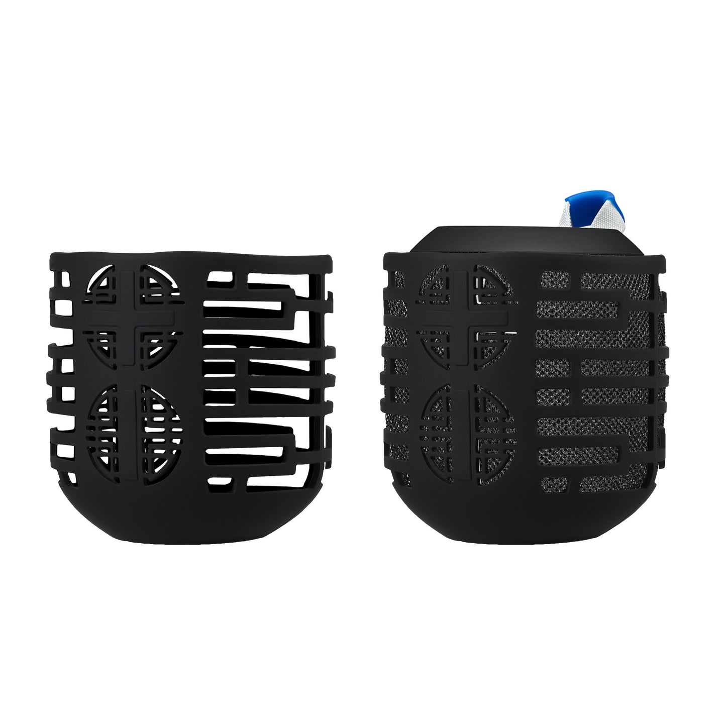 kwmobile Silikon Hülle kompatibel mit UE Wonderboom 2 / Wonderboom 1 - Schutzhülle für Mini Speaker - Cover Bluetooth Lautsprecher Schwarz Schwarz  