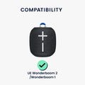 kwmobile Hülle kompatibel mit UE Wonderboom 2 / Wonderboom 1 - Schutzhülle für Mini Speaker - Cover Bluetooth Lautsprecher