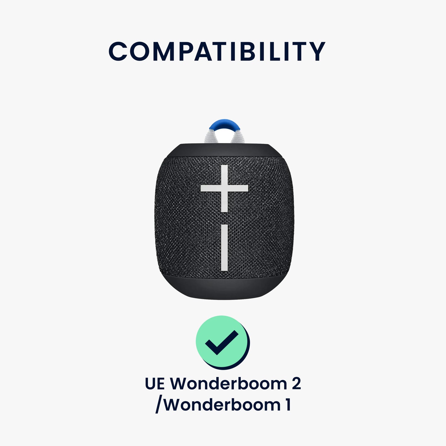 kwmobile Hülle kompatibel mit UE Wonderboom 2 / Wonderboom 1 - Schutzhülle für Mini Speaker - Cover Bluetooth Lautsprecher