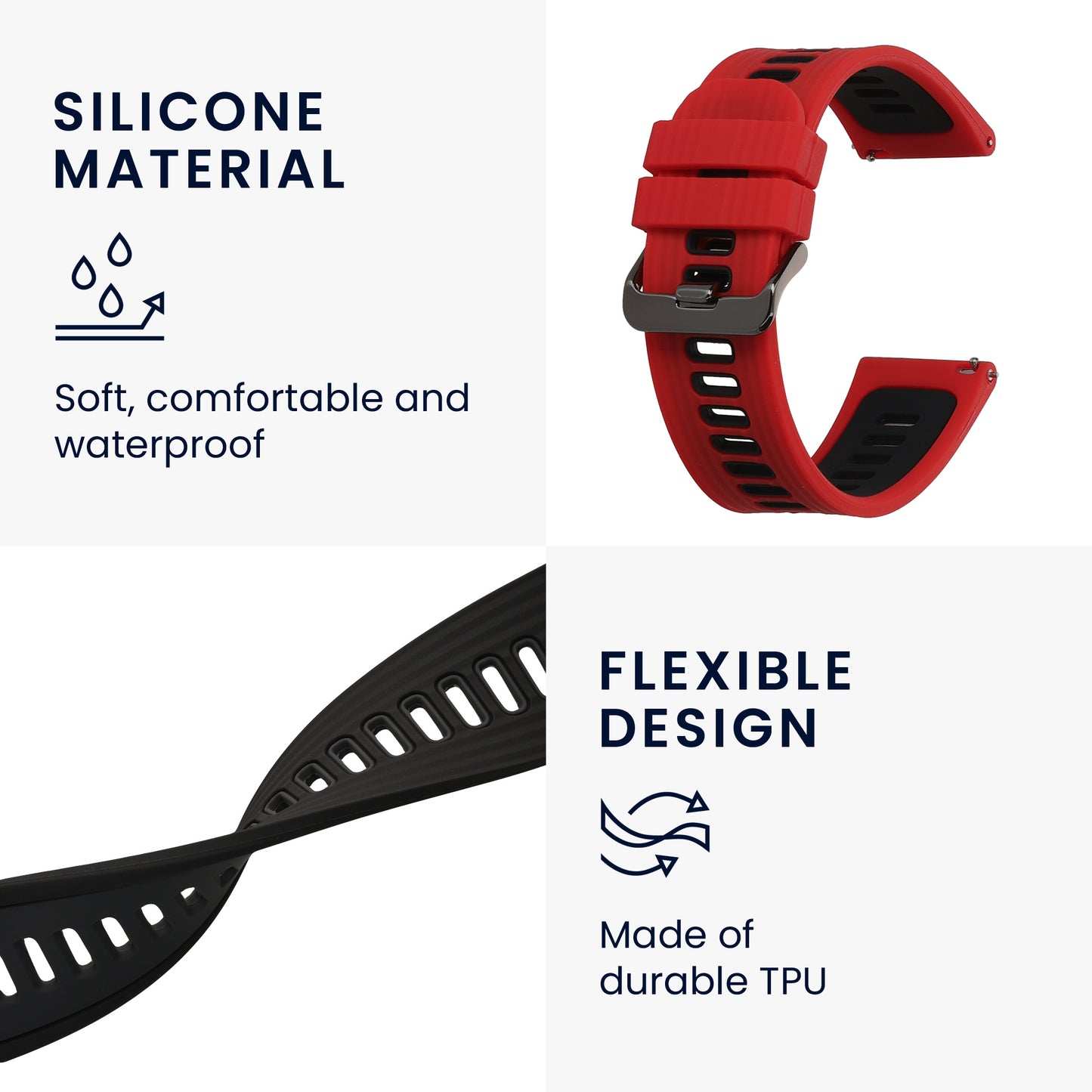 2x Armband für Garmin Forerunner 255 / 255 Music