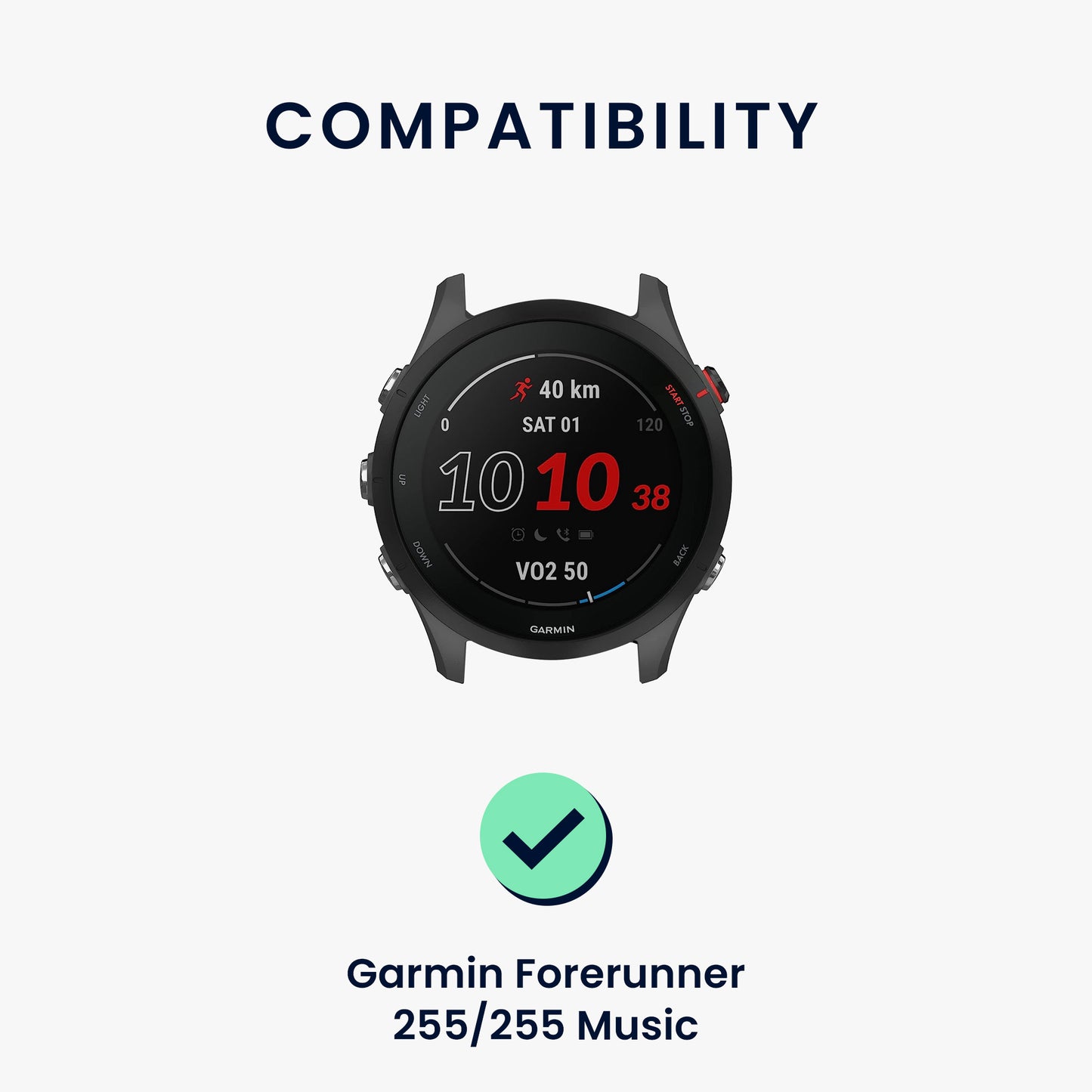 2x Armband für Garmin Forerunner 255 / 255 Music