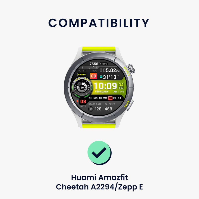 kwmobile Uhrenarmband für Huami Amazfit Cheetah A2294 / Zepp E Armband Fitnesstracker Band Set Ersatzarmband Smartwatch