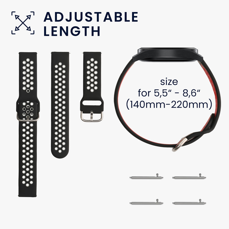 kwmobile Uhrenarmband für Huami Amazfit Cheetah A2294 / Zepp E Armband Fitnesstracker Band Set Ersatzarmband Smartwatch