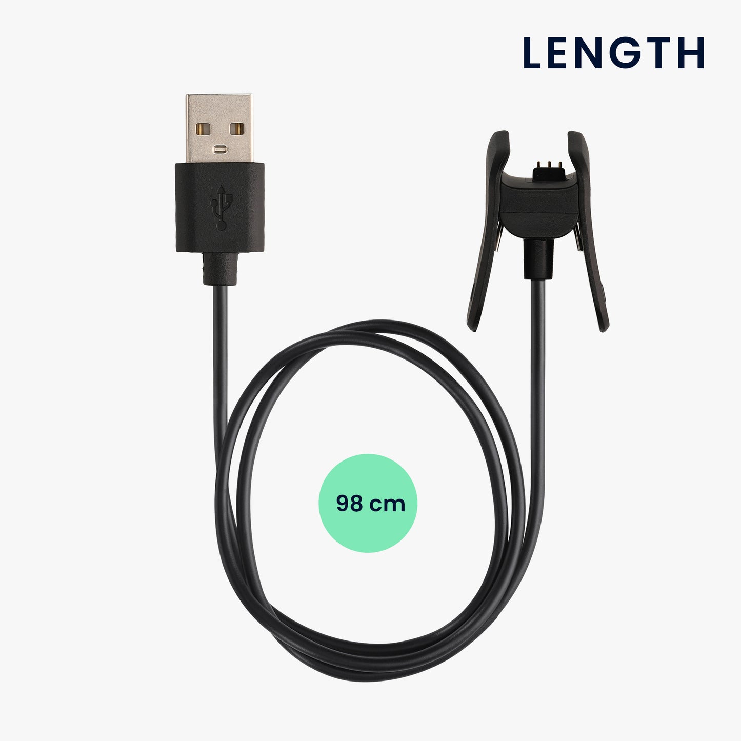 kwmobile USB Kabel Charger kompatibel mit Garmin vivosmart 4 Ladekabel Smart Watch Ersatzkabel Fitnesstracker Aufladekabel