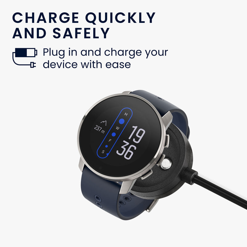 kwmobile USB Kabel Charger kompatibel mit Suunto 9 PEAK Pro Ladekabel - Smart Watch Ersatzkabel - Fitnesstracker Aufladekabel