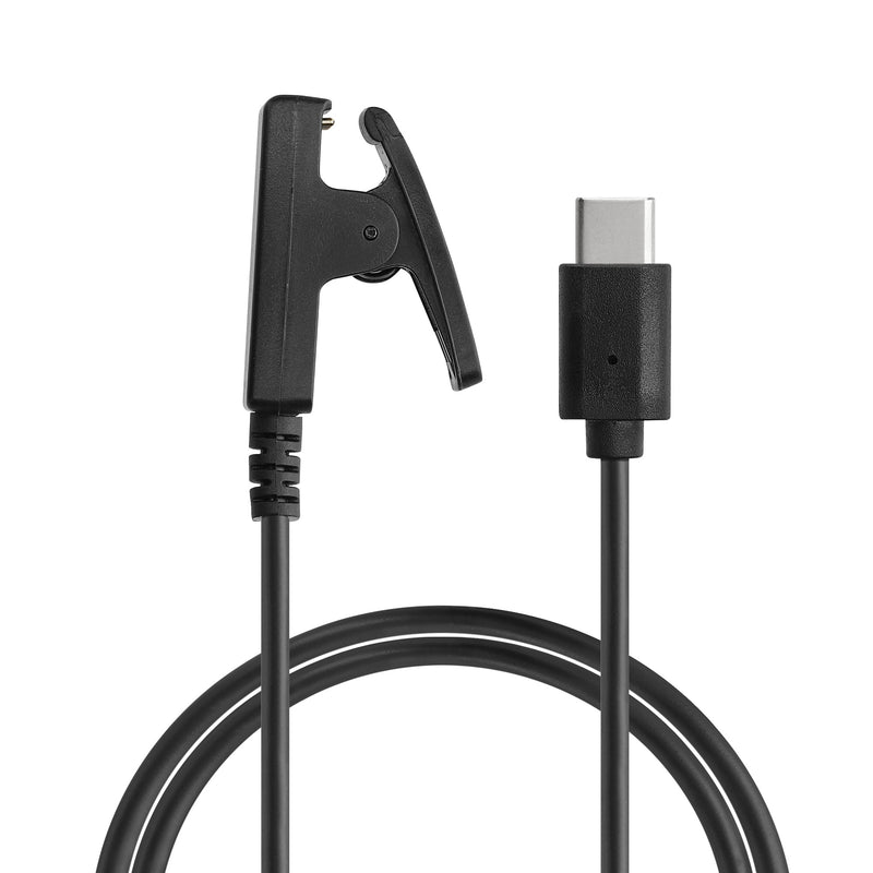 kwmobile USB C Ladekabel kompatibel mit Garmin vivomove Trend / Lily / HR / Forerunner 35 / 30 / 735XT Kabel Charger Smart Watch Typ C Ersatzkabel Fitnesstracker Aufladekabel