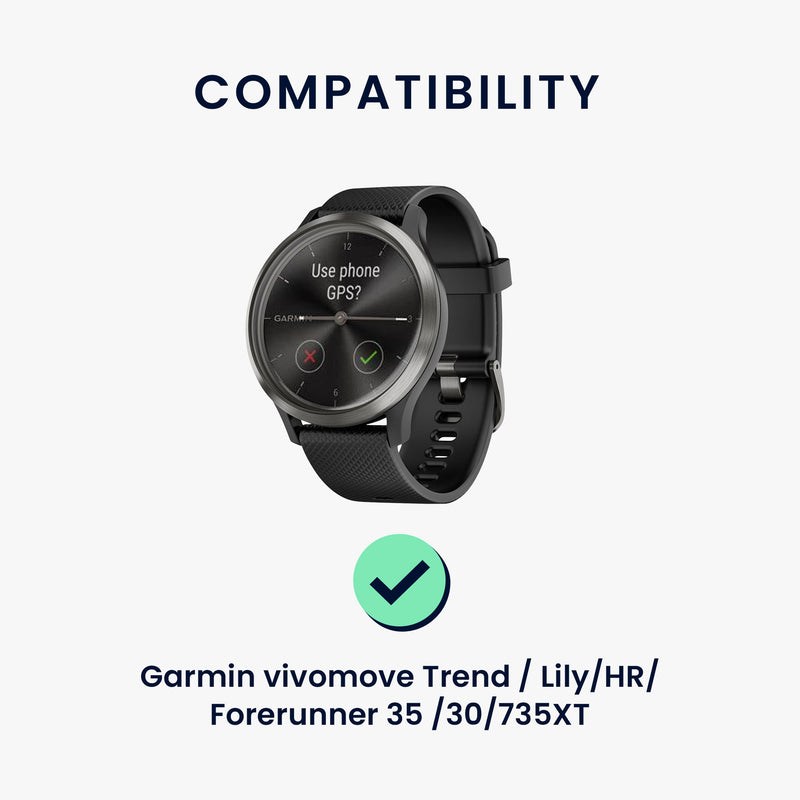 kwmobile USB C Ladekabel kompatibel mit Garmin vivomove Trend / Lily / HR / Forerunner 35 / 30 / 735XT Kabel Charger Smart Watch Typ C Ersatzkabel Fitnesstracker Aufladekabel