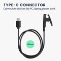 kwmobile USB C Ladekabel kompatibel mit Garmin vivomove Trend / Lily / HR / Forerunner 35 / 30 / 735XT Kabel Charger Smart Watch Typ C Ersatzkabel Fitnesstracker Aufladekabel