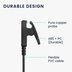 kwmobile USB C Ladekabel kompatibel mit Garmin vivomove Trend / Lily / HR / Forerunner 35 / 30 / 735XT Kabel Charger
