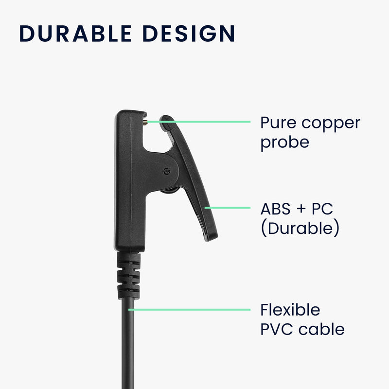 kwmobile USB C Ladekabel kompatibel mit Garmin vivomove Trend / Lily / HR / Forerunner 35 / 30 / 735XT Kabel Charger Smart Watch Typ C Ersatzkabel Fitnesstracker Aufladekabel