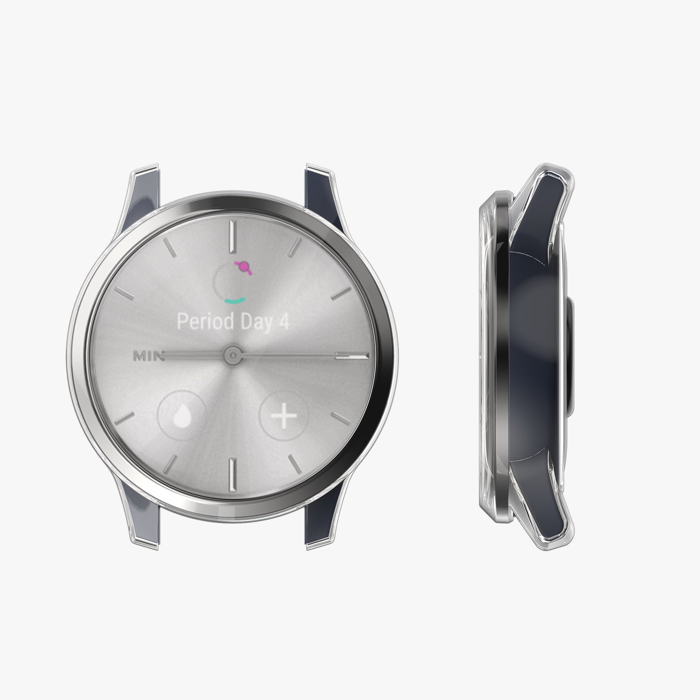 kwmobile Sport Schutzhülle kompatibel mit Garmin vivomove 3S Hülle Case ohne Tracker