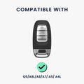 kwmobile 2x Schlüsselfolie kompatibel mit Audi Q5 / A8L / A8 / A7 / A5 / A4L Schlüssel