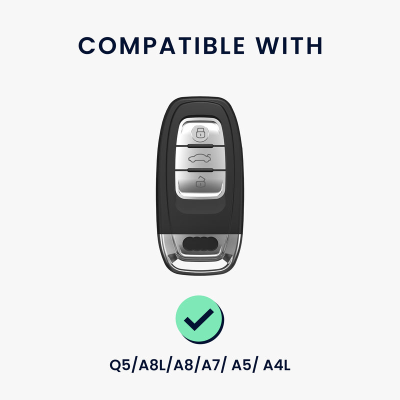 kwmobile 2x Schlüsselfolie kompatibel mit Audi Q5 / A8L / A8 / A7 / A5 / A4L Schlüssel