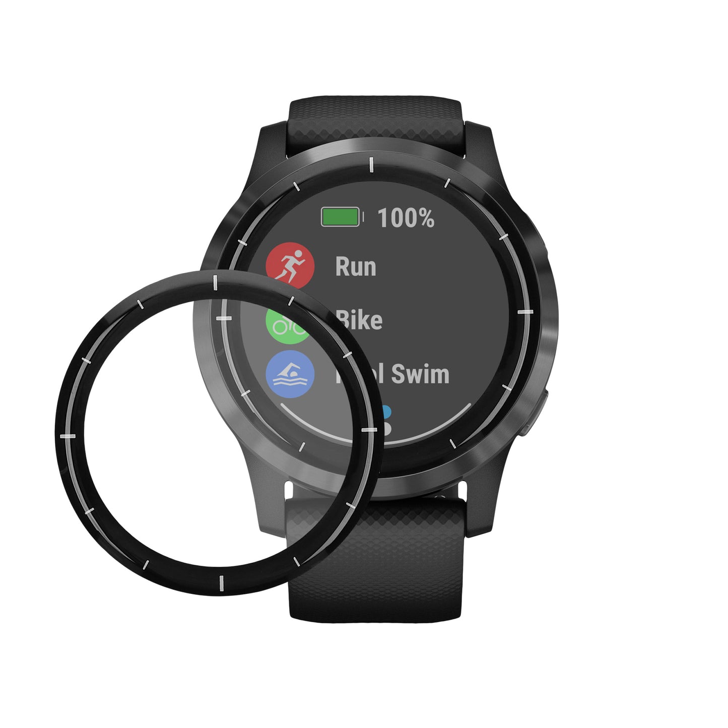 kwmobile 2x Transparente Displayschutzfolie kompatibel mit Garmin Vivoactive 4 (45 mm) Folie - Schutzfolie für Fitness Tracker - robuster Displayschutz Transparent  