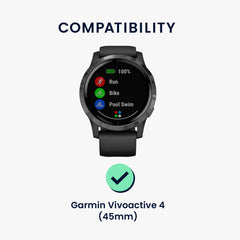 kwmobile Displayschutzfolie kompatibel mit Garmin Vivoactive 4 (45 mm) Folie Schutzfolie für Fitness Tracker robuster
