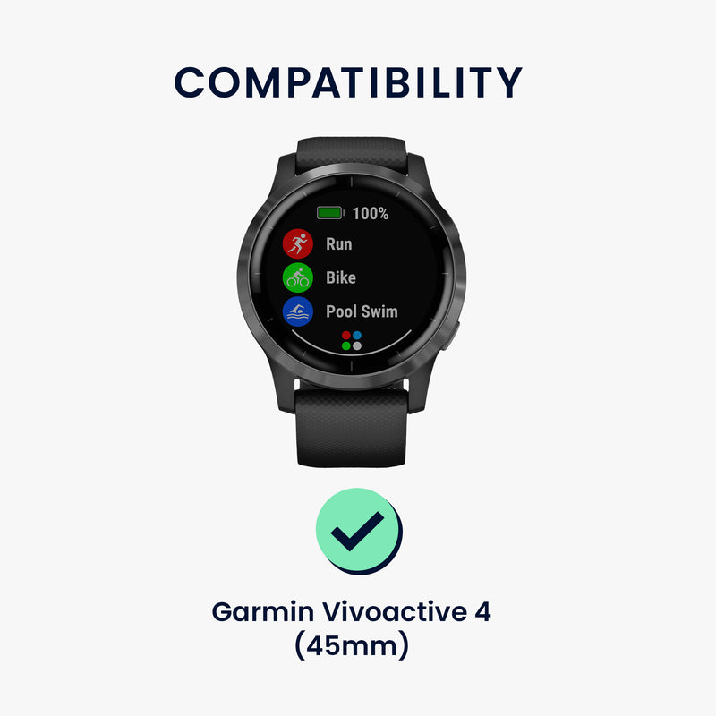 kwmobile Displayschutzfolie kompatibel mit Garmin Vivoactive 4 (45 mm) Folie Schutzfolie für Fitness Tracker robuster Displayschutz